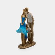 Figura de 24.5 cm 2 parejas, azul con blanco