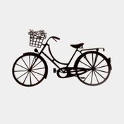 Adorno de pared 38 x 63 cm metálico bicicleta