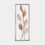 Cuadro metálico de 75 x 28.3 cm hojas