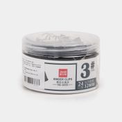 Manecilla metálica #3 de 32 mm negra x 24 unidades