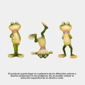 Figura de 13 cm rana con collar de flores (surtido)
