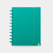 Cuaderno A4 argollado rayado de 80 hojas, verde