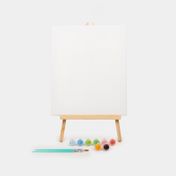 Kit de pintura por números con caballete, diseño Happy Flower