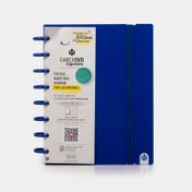 Cuaderno A5 argollado rayado de 80 hojas, azul