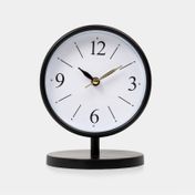 Reloj de mesa negro de 15 x 10.5 cm