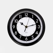 Reloj de pared negro de 20 cm