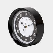 Reloj de pared negro de 20 cm