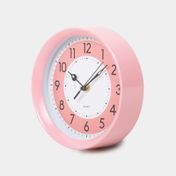 Reloj de pared rosado de 20 cm