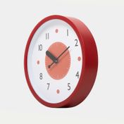 Reloj de pared rojo de 22 cm