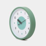 Reloj de pared verde menta de 22 cm