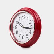 Reloj de pared rojo de 30 cm