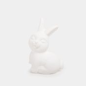 Set de pintura con figuras en yeso, diseño conejos