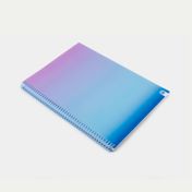 Cuaderno A4 argollado rayado de 80 hojas, azul degrade