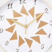 Reloj de pared dorado de 20 cm