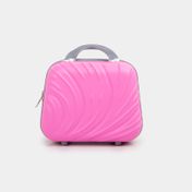 Neceser ondas rosado de 24 x 30 cm