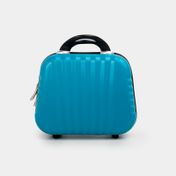Neceser líneas azul claro de 24.5 x 31 cm