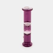Reloj de arena encapsulado morado de 2 minutos