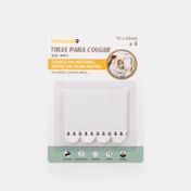 Tiras adhesivas para colgar cuadros x 4 pares, Blanco