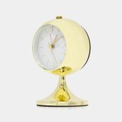Reloj despertador dorado de 13.5 x 8.5 cm