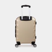 Maleta de viaje con ruedas de 24", dorada