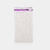 Stickers con escarcha alfanumérico