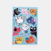 Stickers diseño de gatos 3D