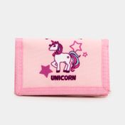 Billetera infantil unicornio rosado
