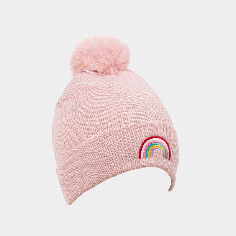 gorro-infantil-diseno-arcoiris-con-pompones-rosado-2-7701016815642