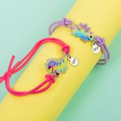 Set de pulseras mejores amigas dinosaurio x 2 unidades