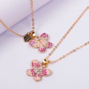 Set de collares mejores amigas mariposas x 2 unidades