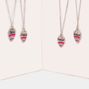 Set de collares mejores amigas x 4 unidades