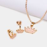 collar-aretes-infantil-con-dije-de-corona-7701016815598