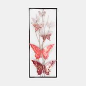Cuadro metálico mariposas de 74.4 x 28 cm