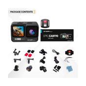 Cámara de acción 4K Argomtech Epic 90 Waterproof, negra