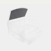 Organizador para cosméticos de 20 x 26.2 cm con espejo y cajón