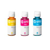 Set de 3 botellas de tinta HP GT52