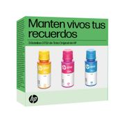 Set de 3 botellas de tinta HP GT52