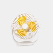 Ventilador de mesa de 20.4 cm y 3 velocidades, blanco