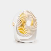 Ventilador de mesa de 20.4 cm y 3 velocidades, blanco
