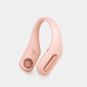 Ventilador de cuello portátil, rosado