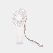 Ventilador de mesa de 18.5 cm y 3 velocidades con base plegable, blanco