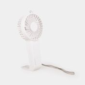 Ventilador de mesa de 18.5 cm y 3 velocidades con base plegable, blanco