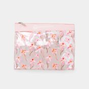 Kit de recipientes para viaje x8 piezas con estuche flores