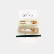 Set de hebilla para cabello x 3 piezas