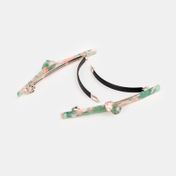 Set de pinzas para cabello nudos x 2 unidades (surtido)