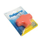 Multitoma de pared fulgore de 3 salidas, naranja