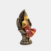 Figura de 24.7 x 15.5 cm Buda con flor de loto