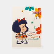 Libreta ejecutiva Mafalda con flores