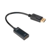 Adaptador displayport a HDMI hembra, negro