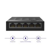 Switch ethernet Tp-link de 5 puertos, negro